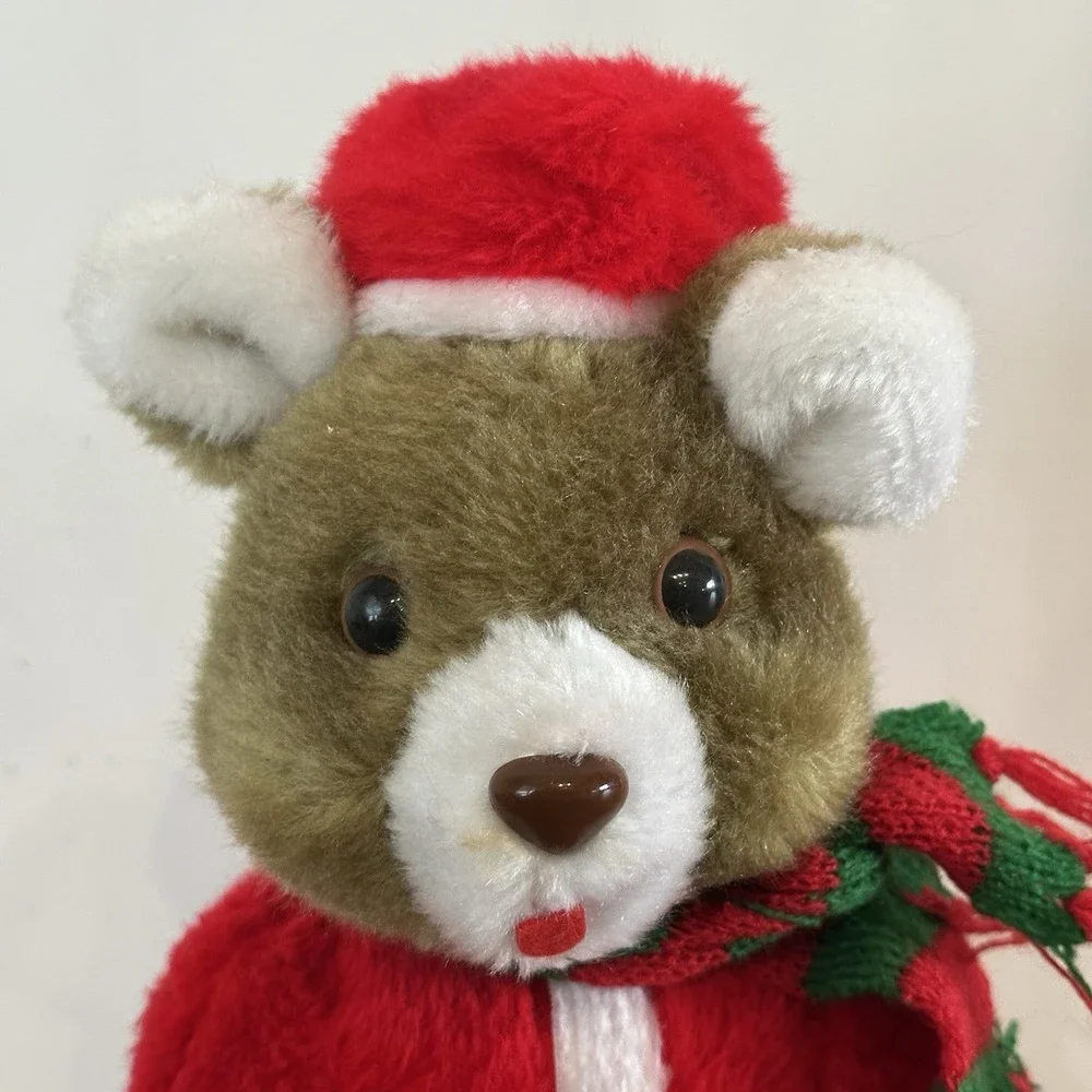 VTG 2 In 1 Skate & Ski‎ Christmas Bear Battery Operated Works! 80s Missing Poles